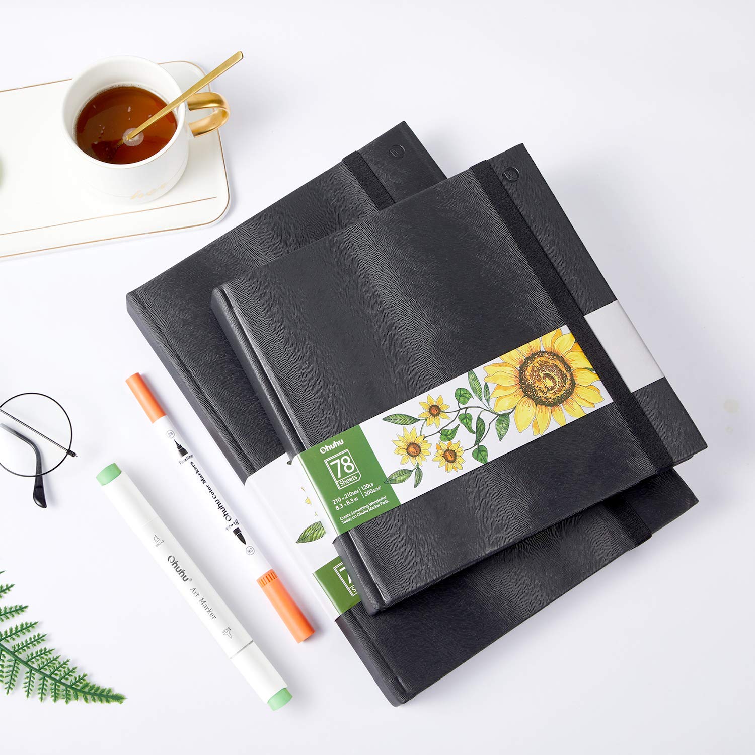 Ohuhu Marker Pads Art Sketchbooks for Markers. 2 Pack