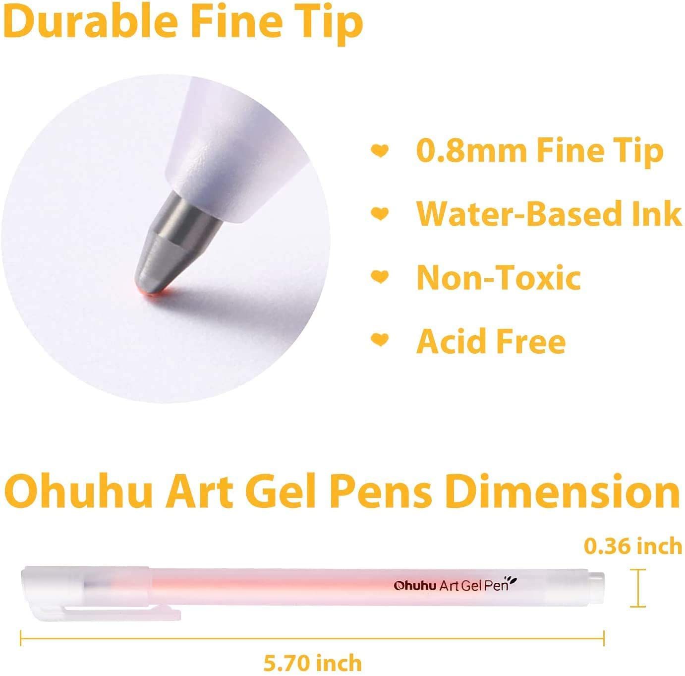 Ohuhu Premium Gel Pen Set. 20 Pack