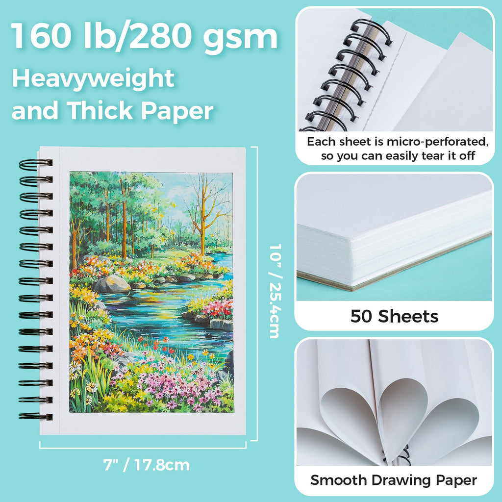 Ohuhu Heavyweight Bleedproof Double-Sided Marker Pad. Spiral-Bound - Kamakou