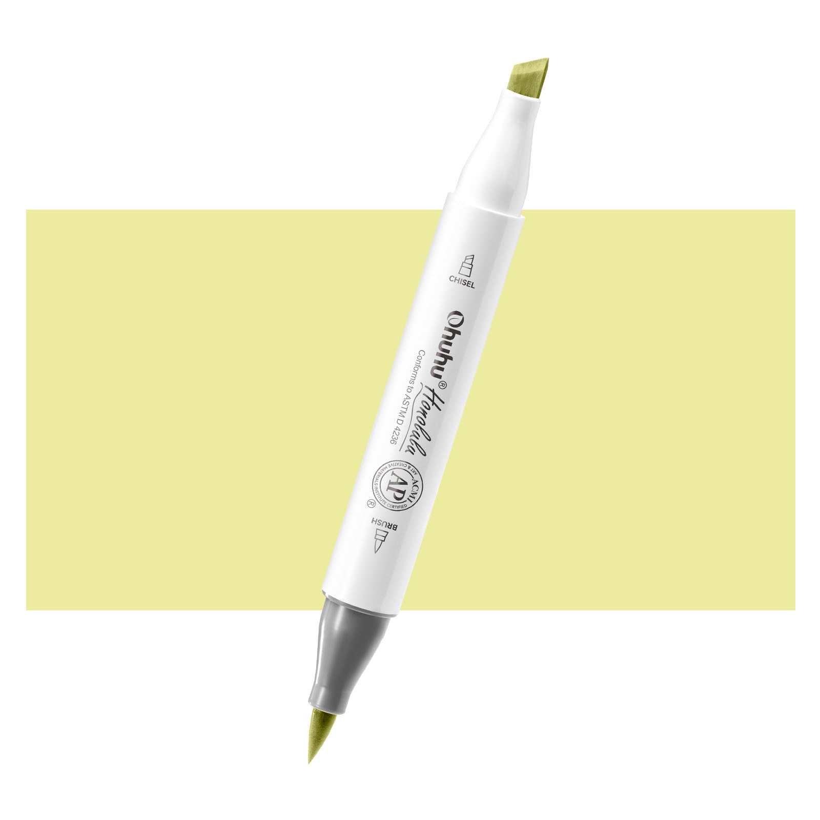 Ohuhu Honolulu G020 / Y14 Individual Marker. Brush & Chisel