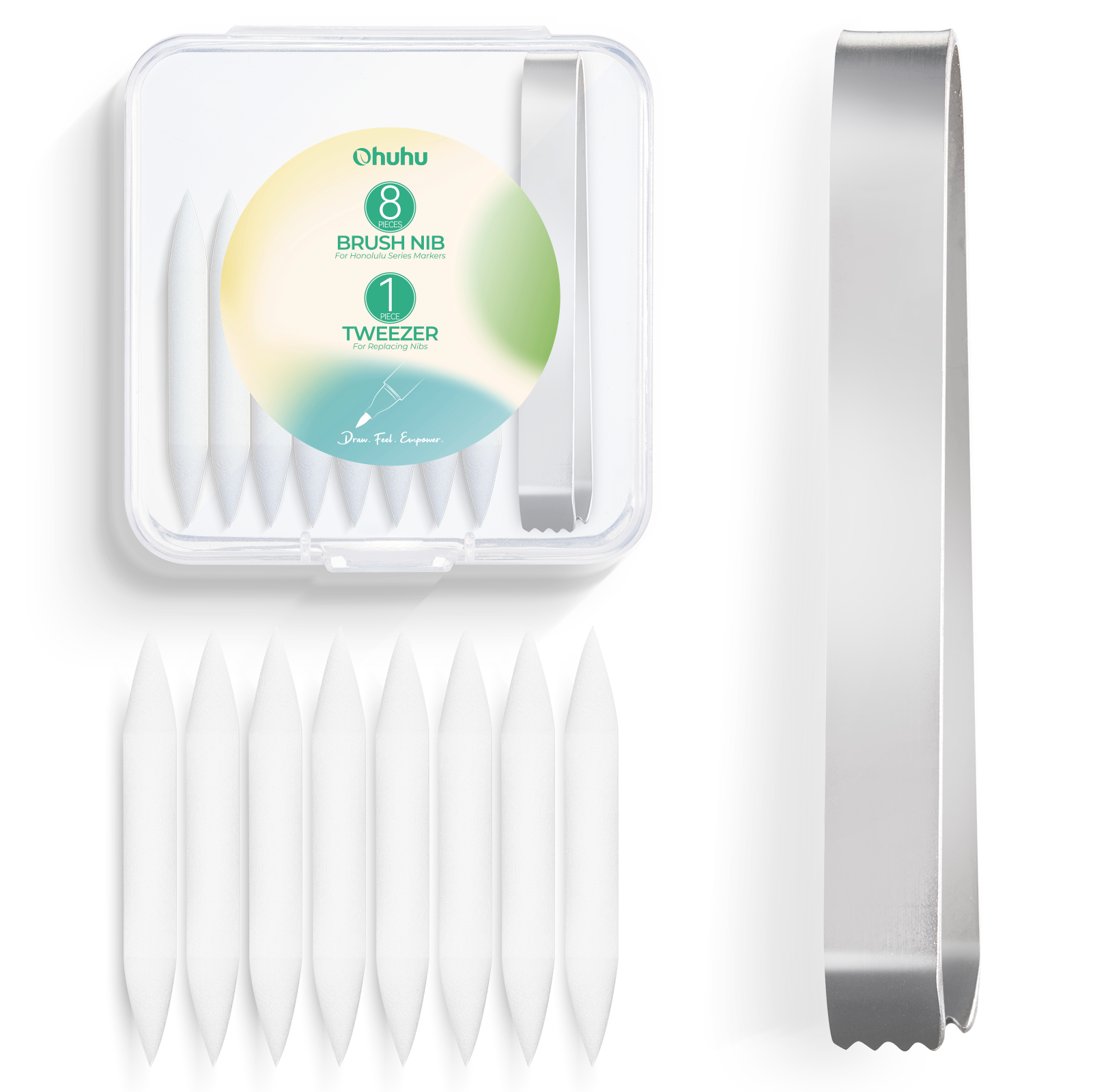 Ohuhu Replacement Brush Nibs Of Honolulu & Honolulu B Series (US Exclusive)