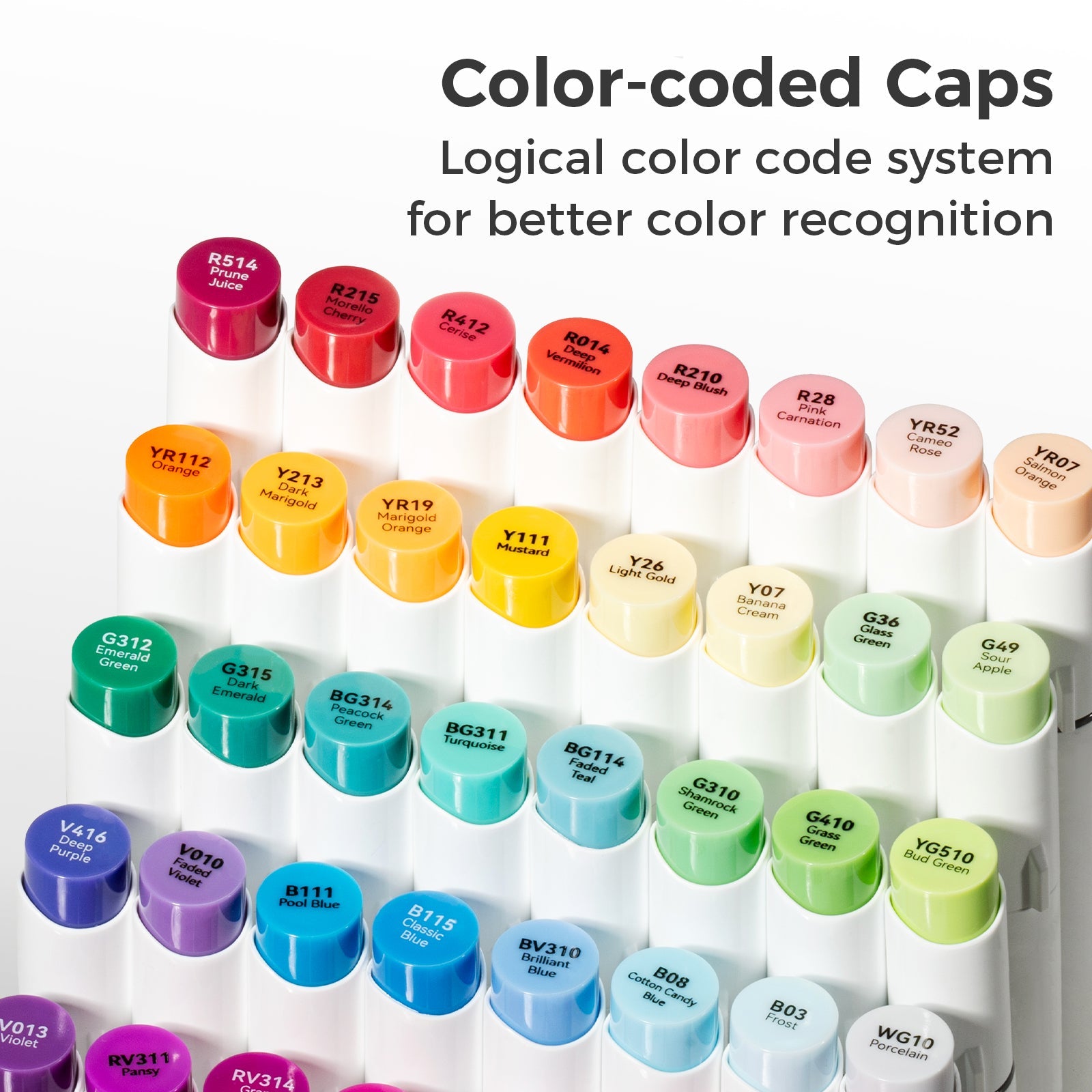 Ohuhu Honolulu S 48 Colors Dual Soft Tips Alcohol Art Markers. Brush & Soft Chisel