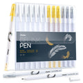 Ohuhu Gel Pens - Gold. Silver. White & Colorful 12-Pack
