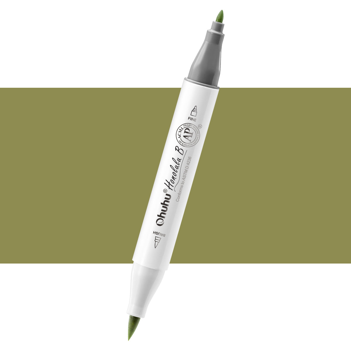 Ohuhu Honolulu B YG015 (Replace GY42) Individual Marker. Brush & Fine