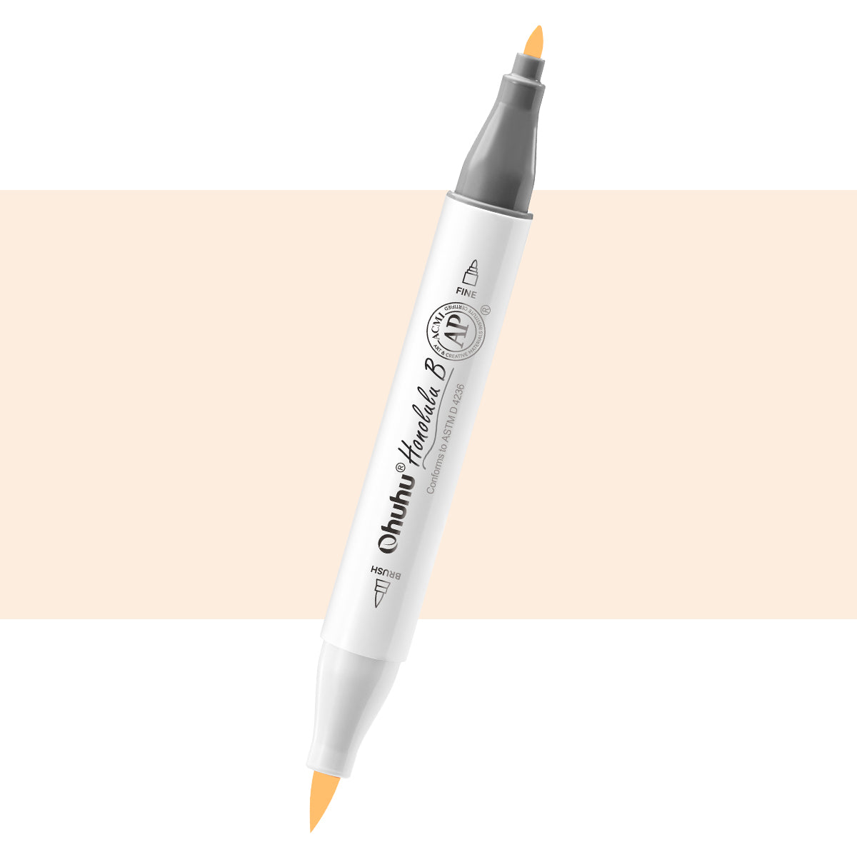 Ohuhu Honolulu B YR02 (Replace WG0.5) Individual Marker. Brush & Fine